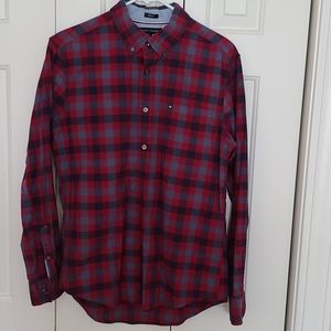 Tommy Hilfiger Plaid Long Sleeve Tee